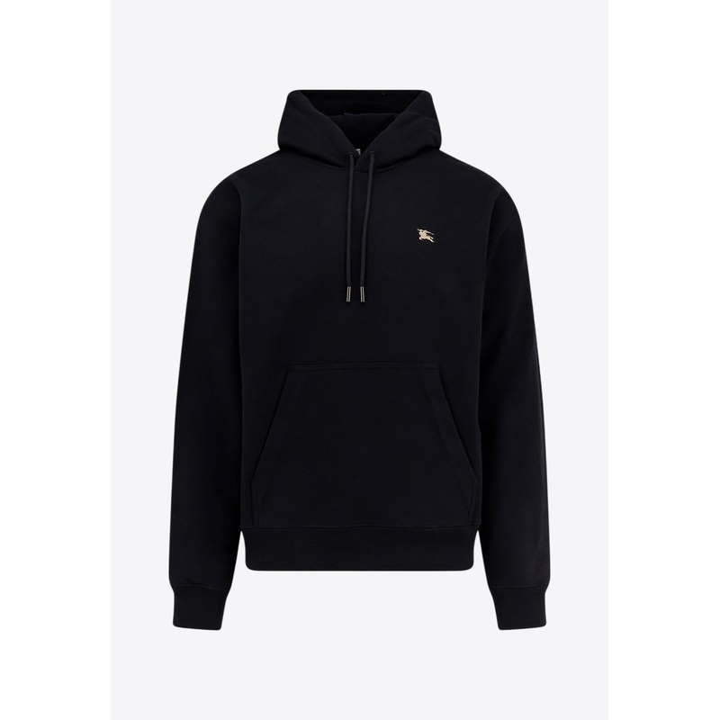 EKD Check Patch Drawstring Hoodie Black mrtwstd_S