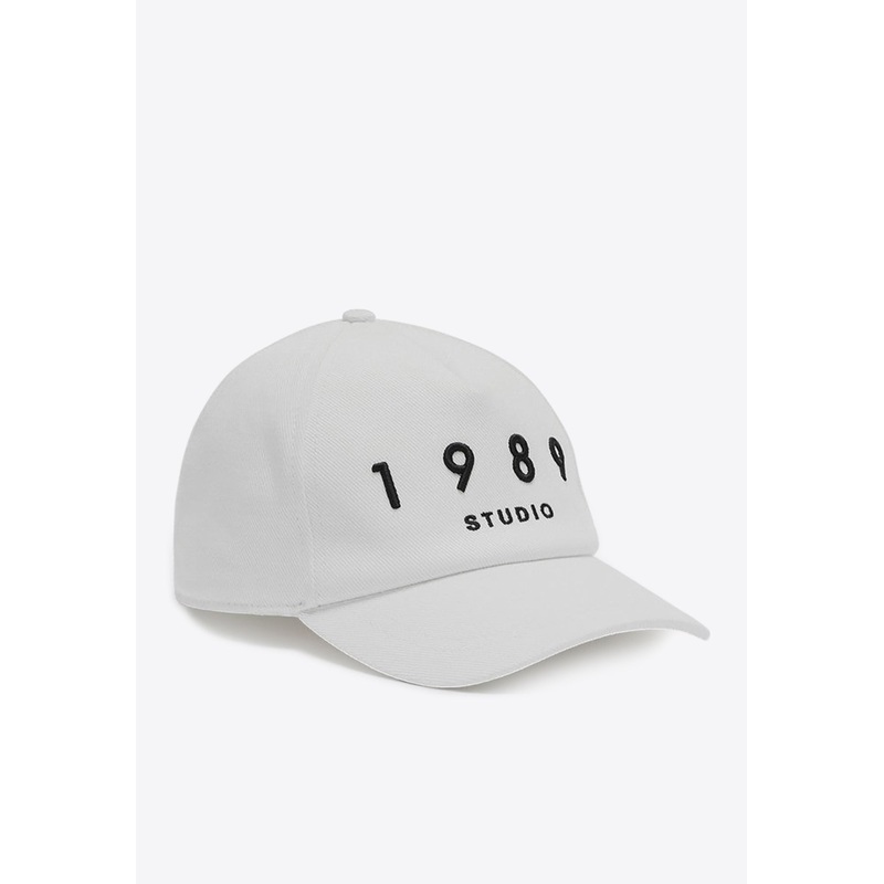 Embroidered Logo Baseball Cap White Onesize