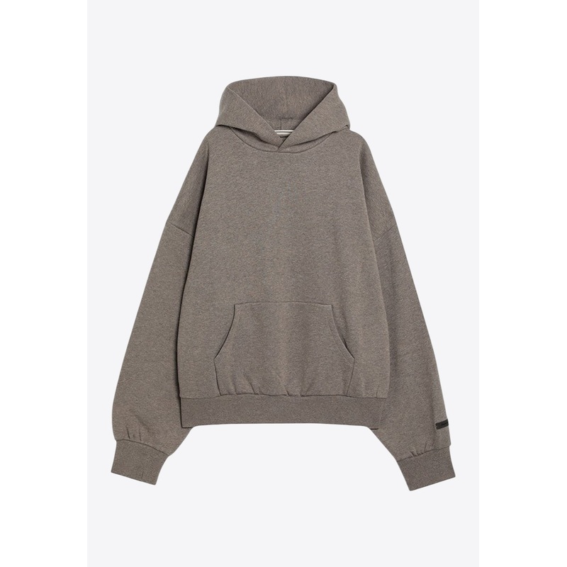 Logo Print Hooded Sweatshirt Taupe mrtwstd_S