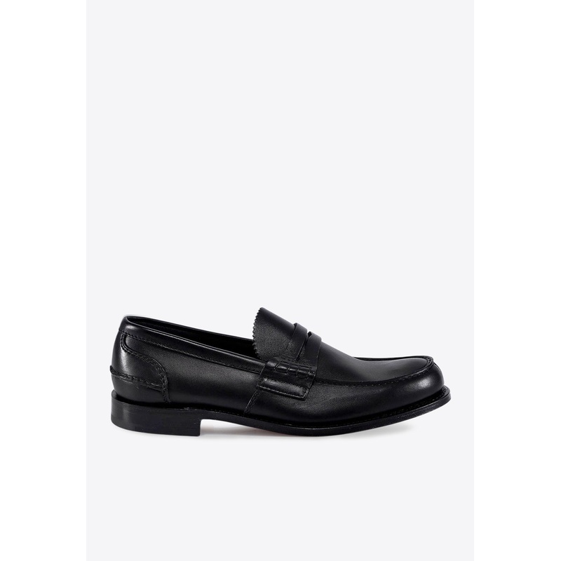 Pembrey Leather Loafers Black mshoesuk_UK 6