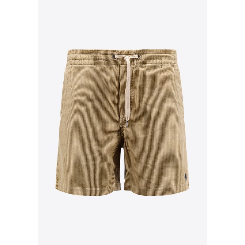 Prepster Logo Corduroy Shorts Beige mrtwstd_S