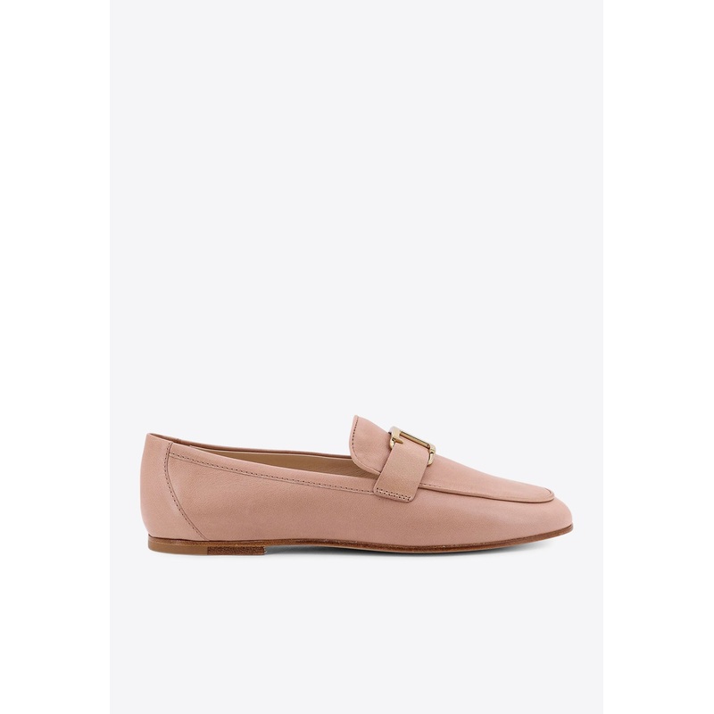 Timeless T Leather Loafers Beige wshoeseu_EU 36