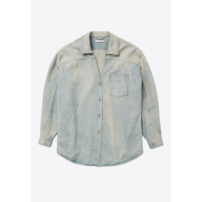 Vintage Denim Shirt Light Blue mrtwstd_XS