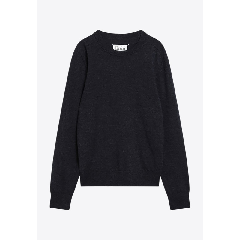 Wool Sweater with Elbow Patches Blue wrtwstd_S