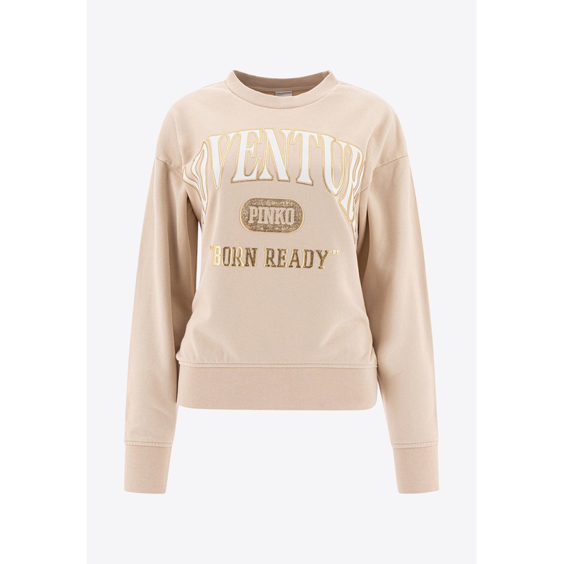 Adventure Printed Sweatshirt Beige wrtwstd_XS