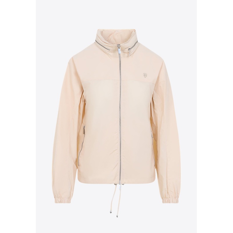 B Shield Plaque Zip-Up Jacket Beige wrtwuk_UK 4