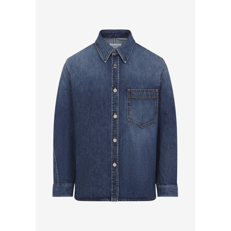Denim Overshirt Blue mrtwstd_S