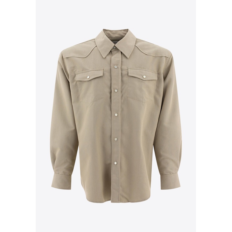 Frontier Buttoned Shirt Green mrtwit_IT 46