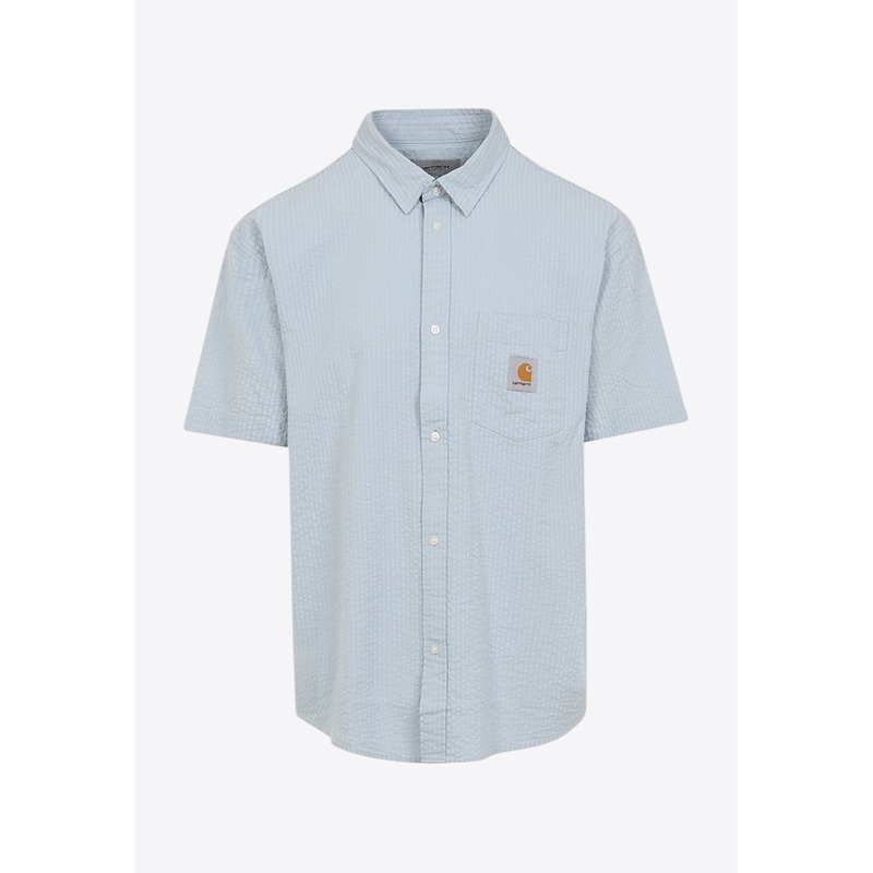 Toland Logo Buttoned Shirt Blue mrtwstd_M