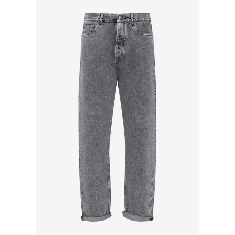 Washed-Out Turn-Up Jeans Green mrtwit_IT 48