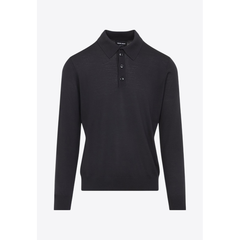 Wool Polo Sweater Gray mrtwit_IT 46