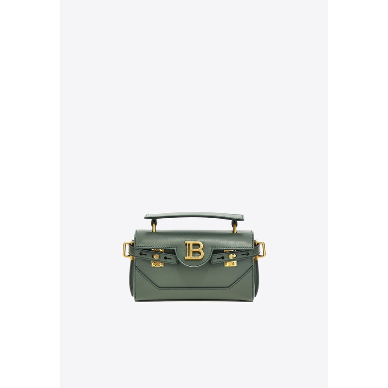B-Buzz 19 Leather Top Handle Bag Green Onesize