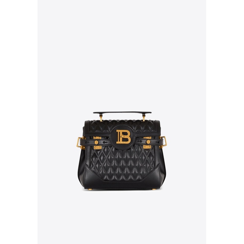 B-Buzz 23 Diamond-Quilted Top Handle Bag Black Onesize