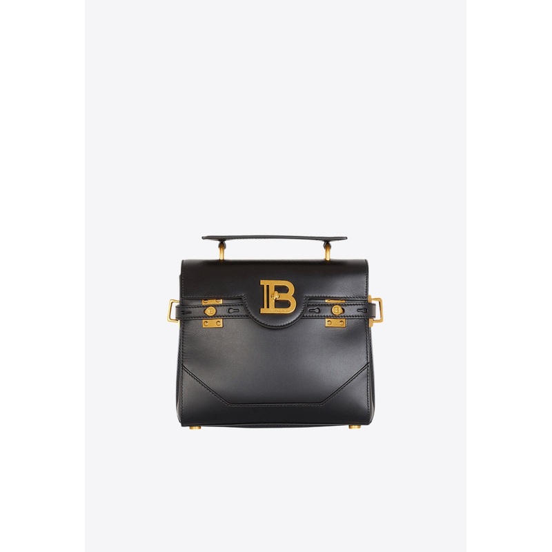 B-Buzz 23 Smooth Leather Top Handle Bag Black Onesize