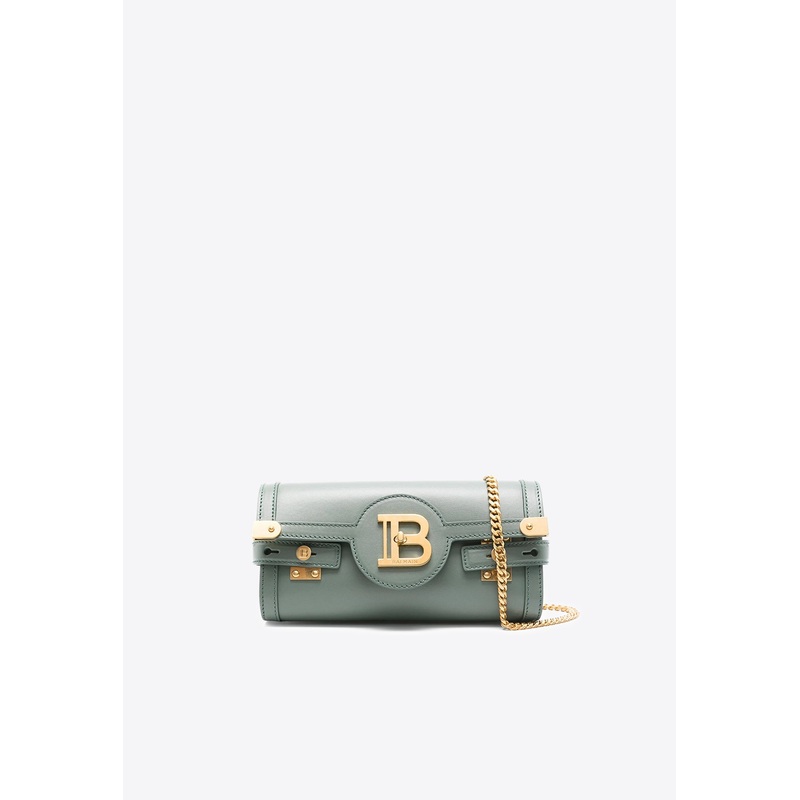B-Buzz Pouch 23 Leather Clutch Green Onesize