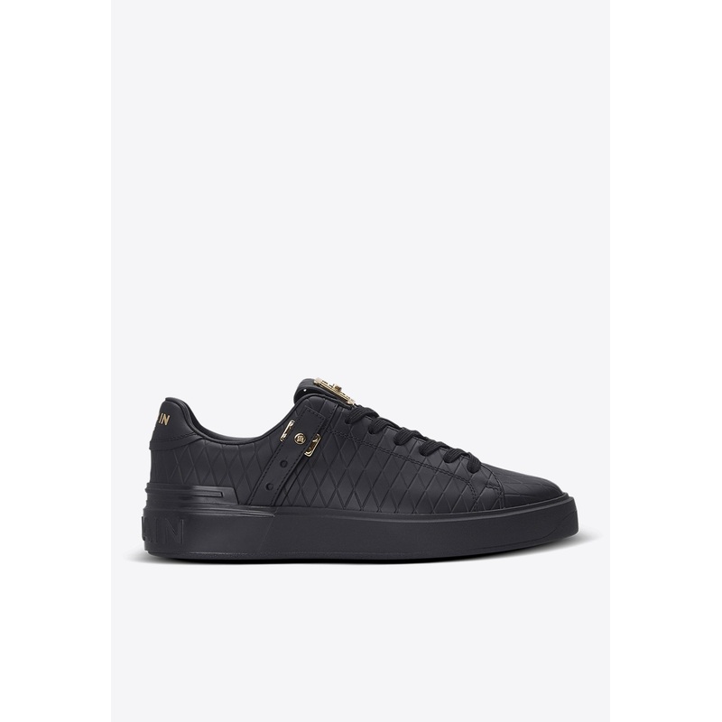 B-Court B-Buzz Sneakers in Embossed Calfskin Black wshoeseu_EU 36