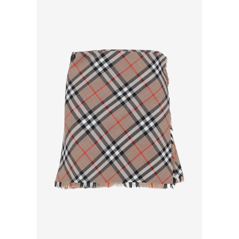 Checked Overshirt Beige wrtwuk_UK 4