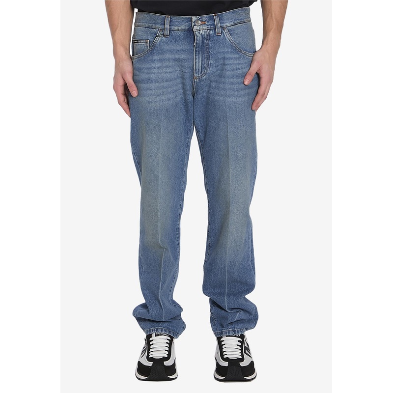 Classic Straight-Leg Jeans Blue mrtwit_IT 50