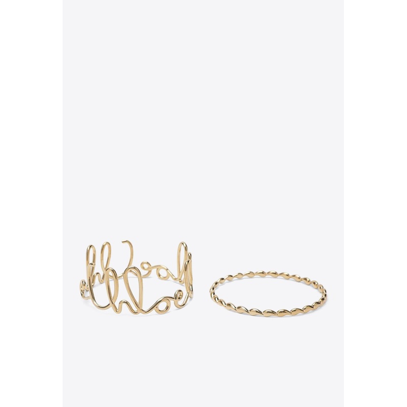 Iconic Bracelets Set – Set of 2 Gold Onesize