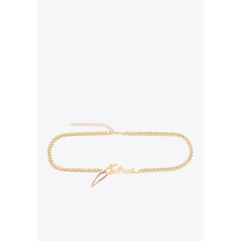Signature Logo Chain Belt Gold Onesize