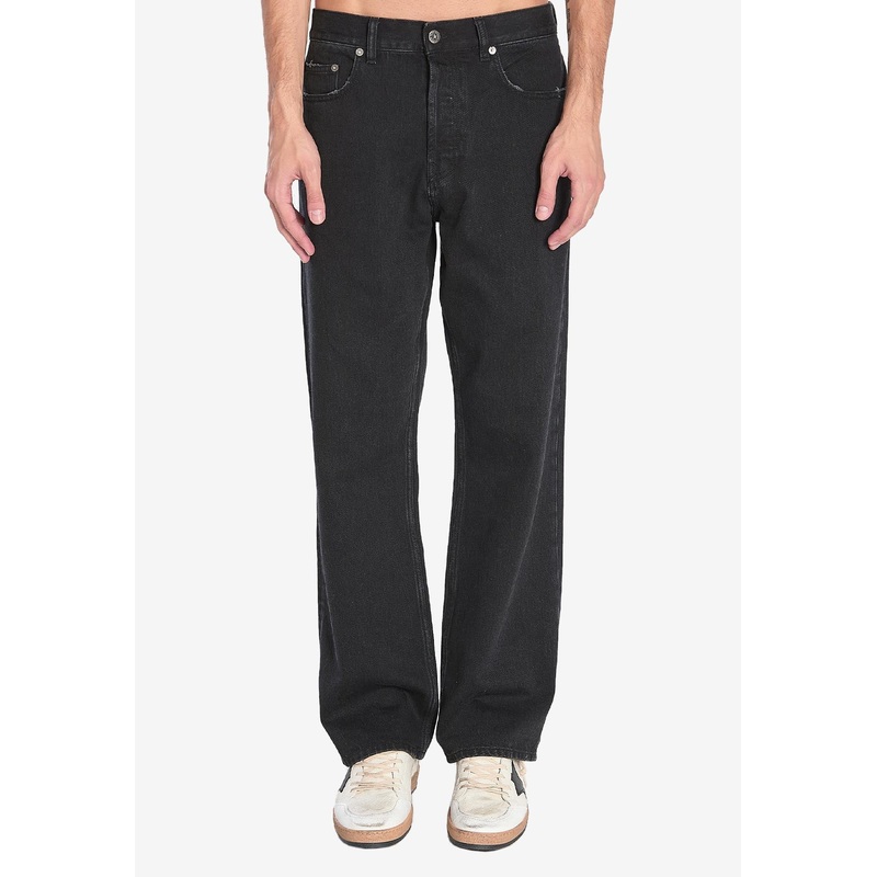 Vintage Straight-Leg Jeans Black mrtwbottoms_30