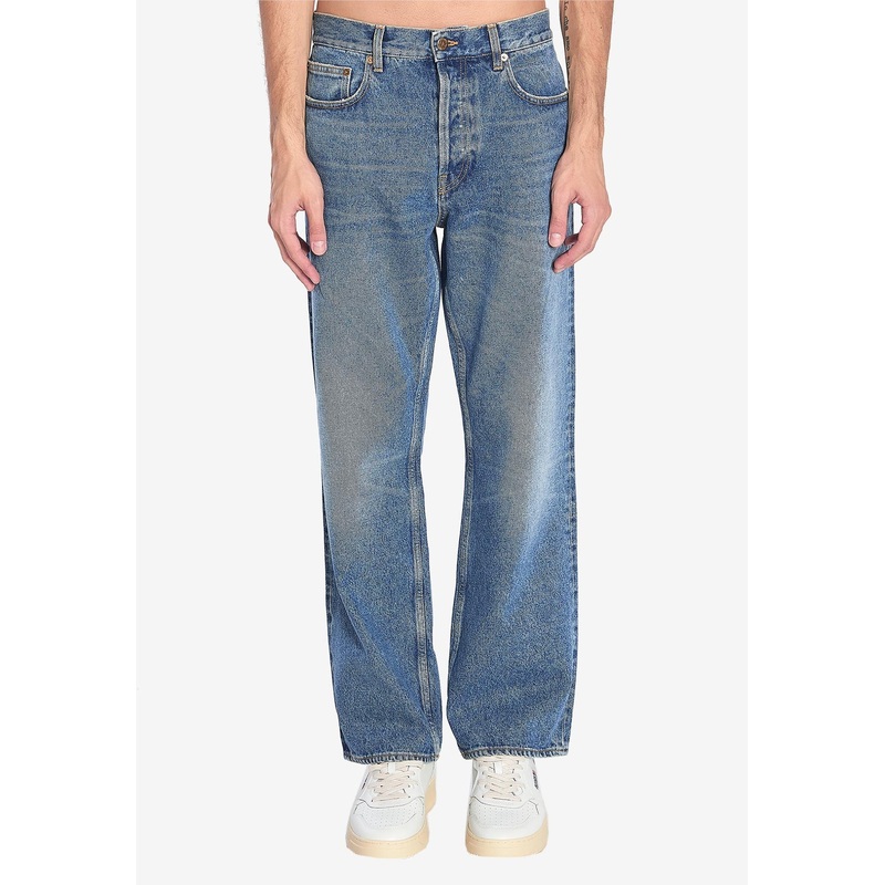 Washed Straight-Leg Jeans Blue mrtwbottoms_30