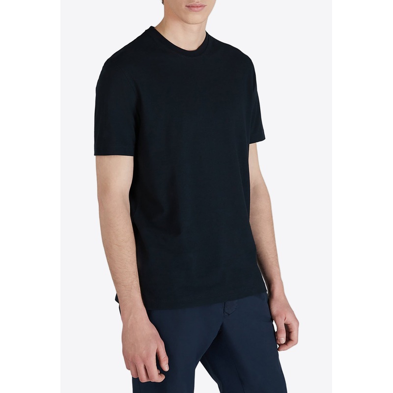 Basic Crewneck Slim T-shirt Blue mrtwit_IT 46