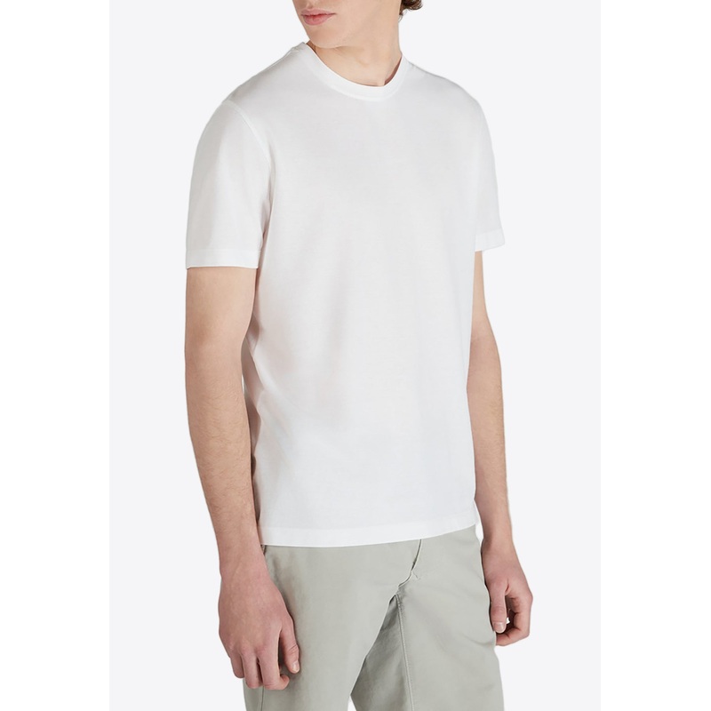 Basic Crewneck Slim T-shirt White mrtwit_IT 46