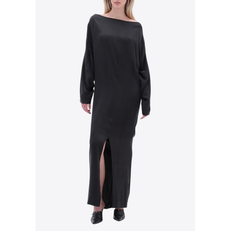 Bat Sleeve Maxi Dress Black wrtwde_DE 38