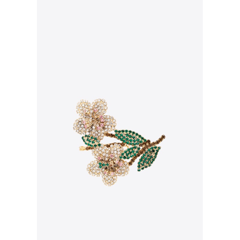 Small Botanica Crystal-Embellished Brooch Multicolor Onesize