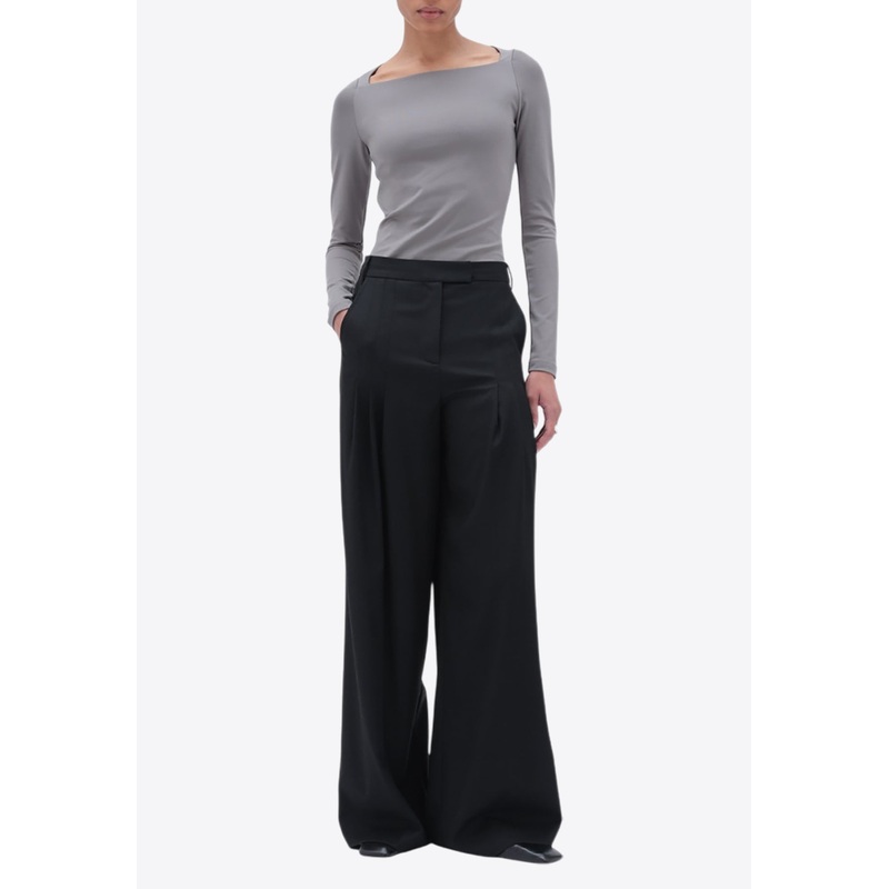 Wide-Leg Suiting Pants Black wrtwde_DE 38