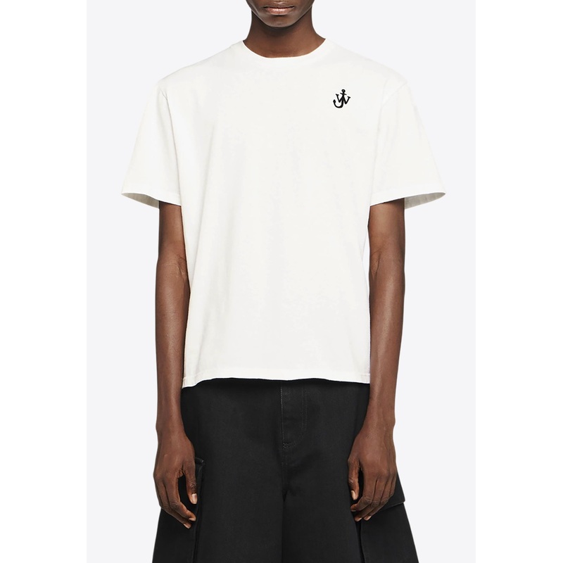 Anchor Logo Embroidery T-shirt White mrtwstd_XS