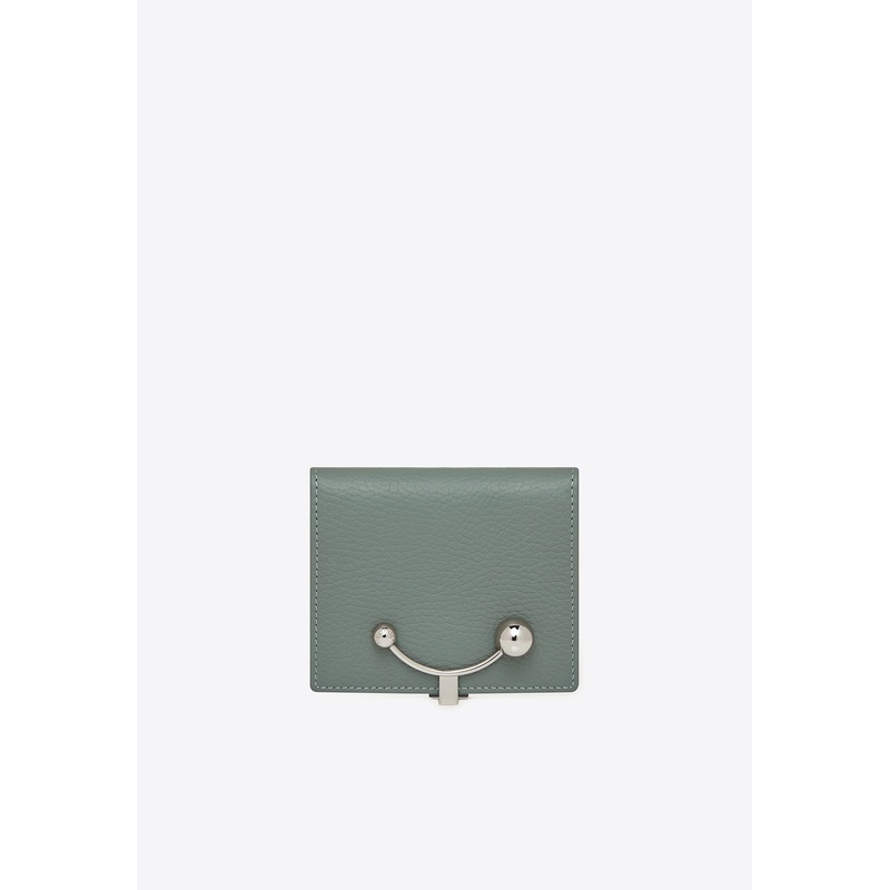 Crescent Leather Bi-Fold Wallet Blue Onesize