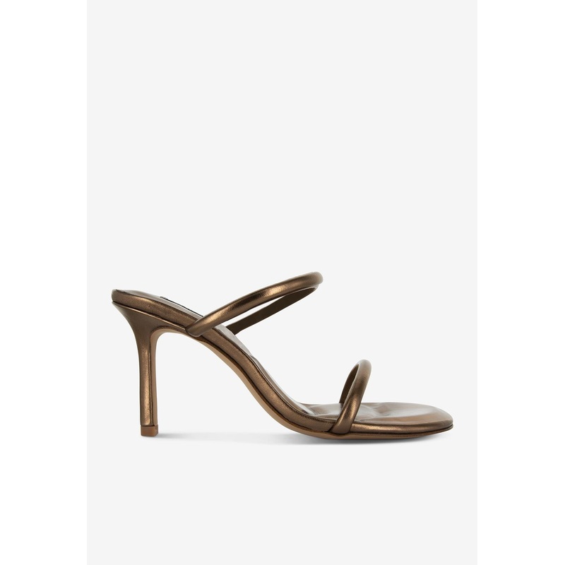 Upton III 85 Metallic Leather Sandals Bronze wshoeseu_EU 35