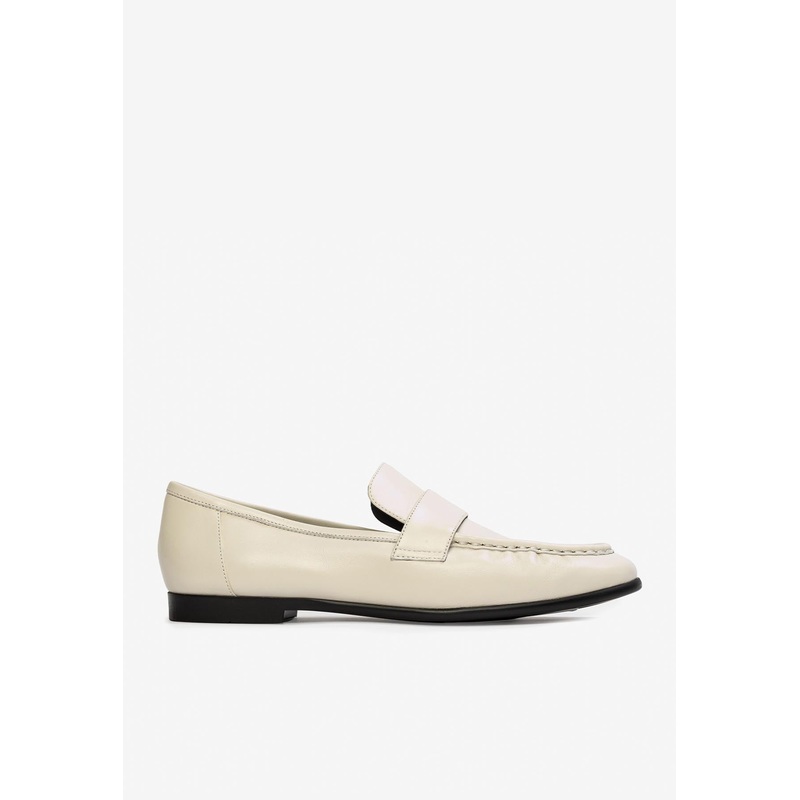 Arrow Smooth Leather Classic Loafers Off-white wshoeseu_EU 36