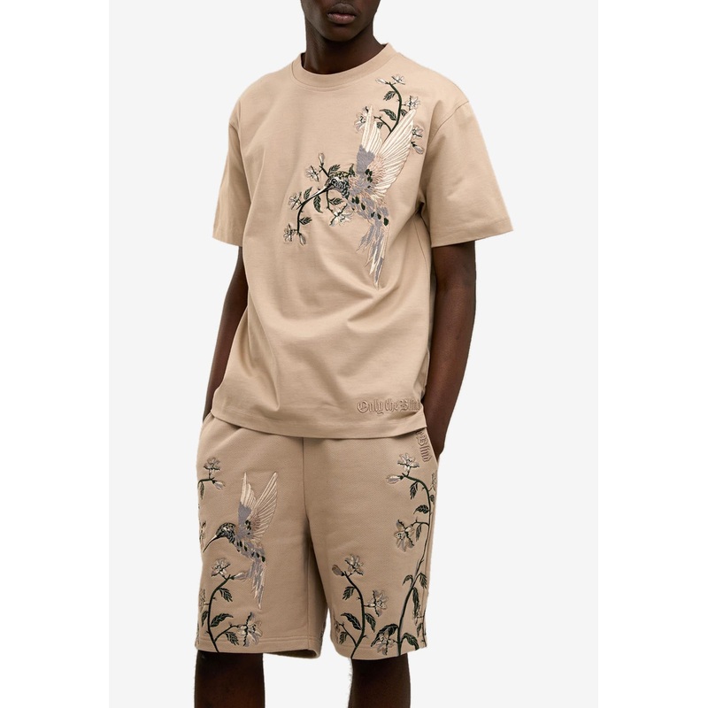 Colibri Hummingbird Crewneck T-shirt Beige mrtwstd_XS