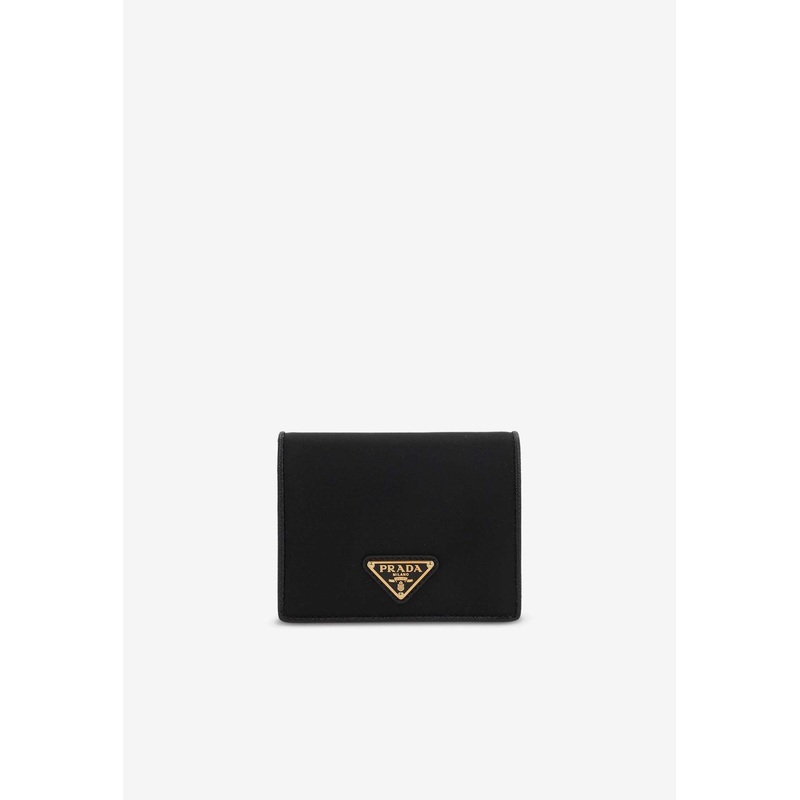 Re-Nylon Triangle Logo Wallet Black Onesize