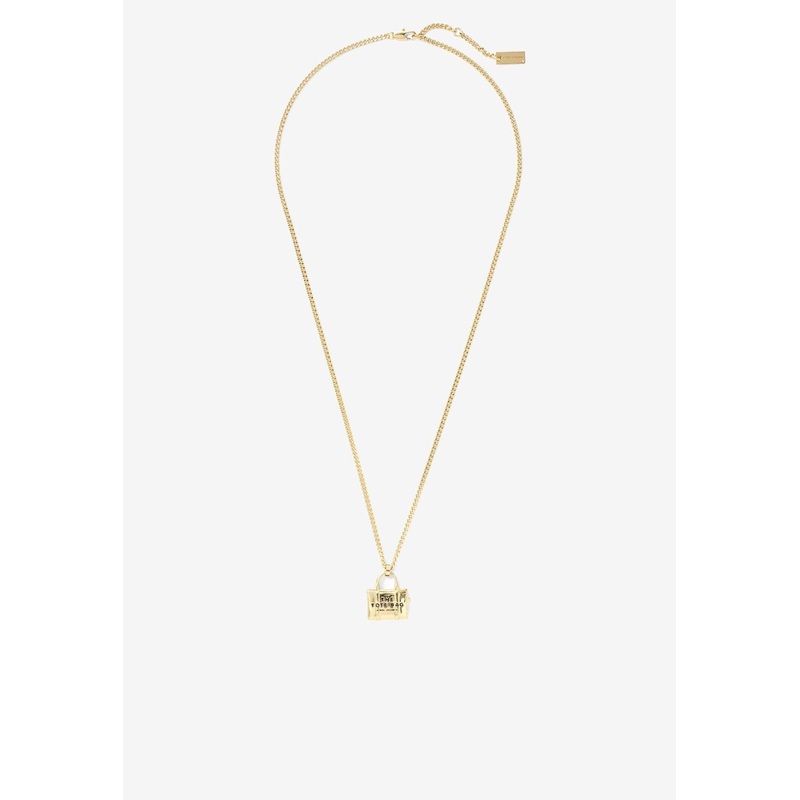 The Tote Bag Pendant Necklace Gold Onesize