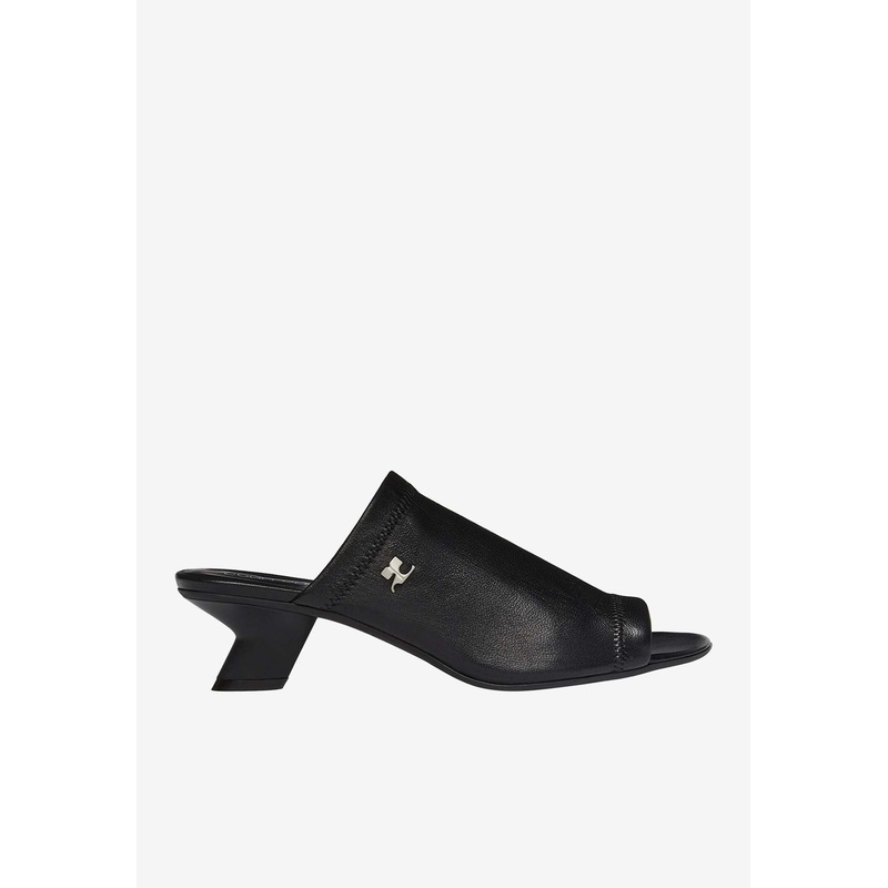 Wet Stretch 50 Leather Mules Black wshoeseu_EU 36