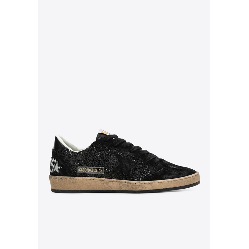 Ball Star Glittered Low-Top Sneakers Black wshoeseu_EU 36
