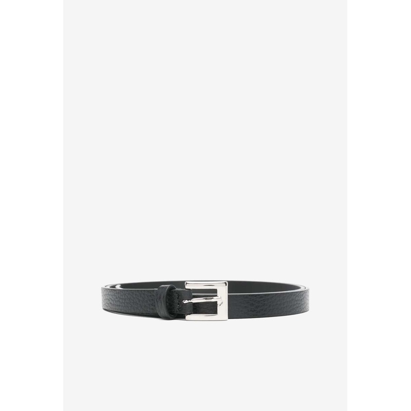 Bobelt Leather Thin Belt Black S