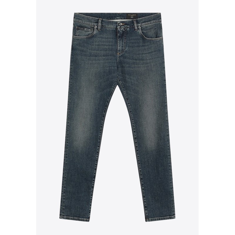 Classic Slim Faded Jeans Blue mrtwit_IT 46