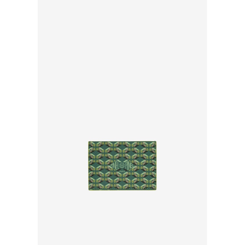 Pop 3C Coated Canvas Monogram Cardholder Green Onesize