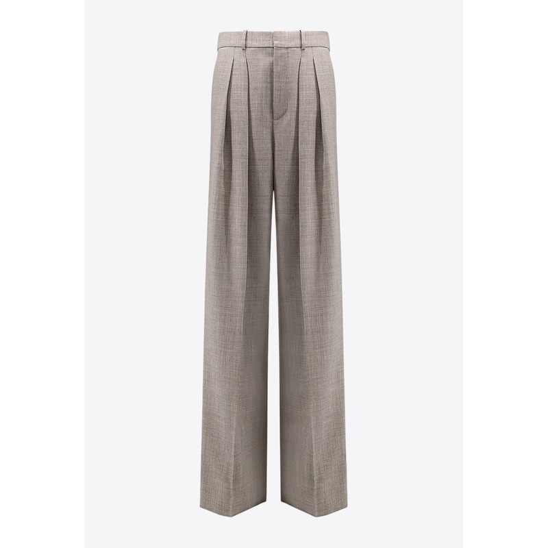 Wool Tailored Wide-Leg Pants Gray wrtwit_IT 38