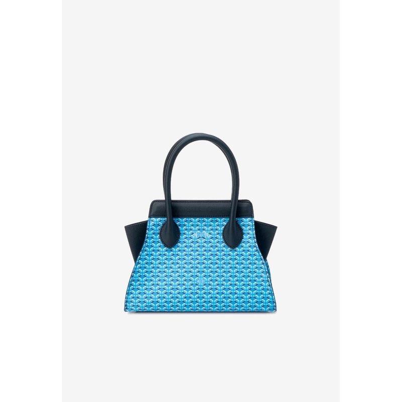 XS Patti Coated Canvas Monogram Top Handle Bag Blue Onesize