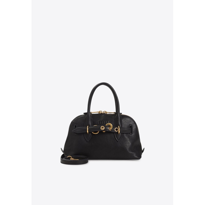 Aventure Top Handle Bag in Nappa Leather Black Onesize
