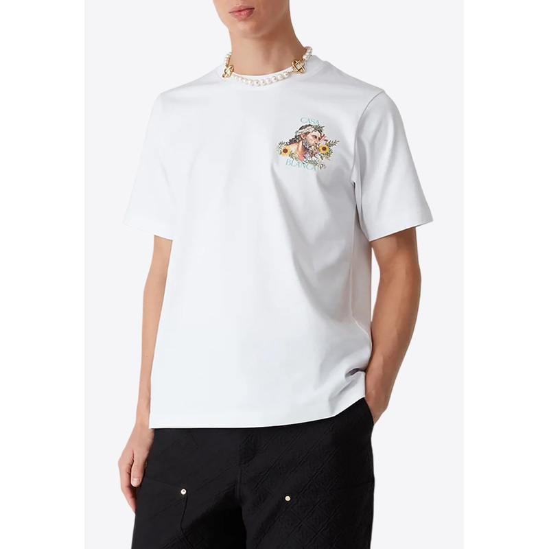 Celebration Du Sport Printed T-shirt White mrtwstd_M