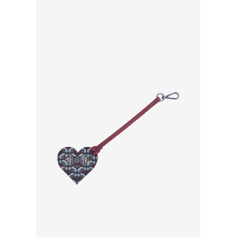 Love Me Coated Canvas Monogram Key-Ring Indigo Onesize