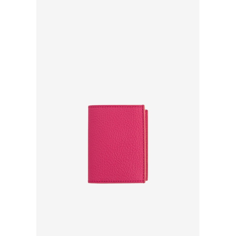 Pipo 2C Grained Leather Cardholder Fuchsia Onesize