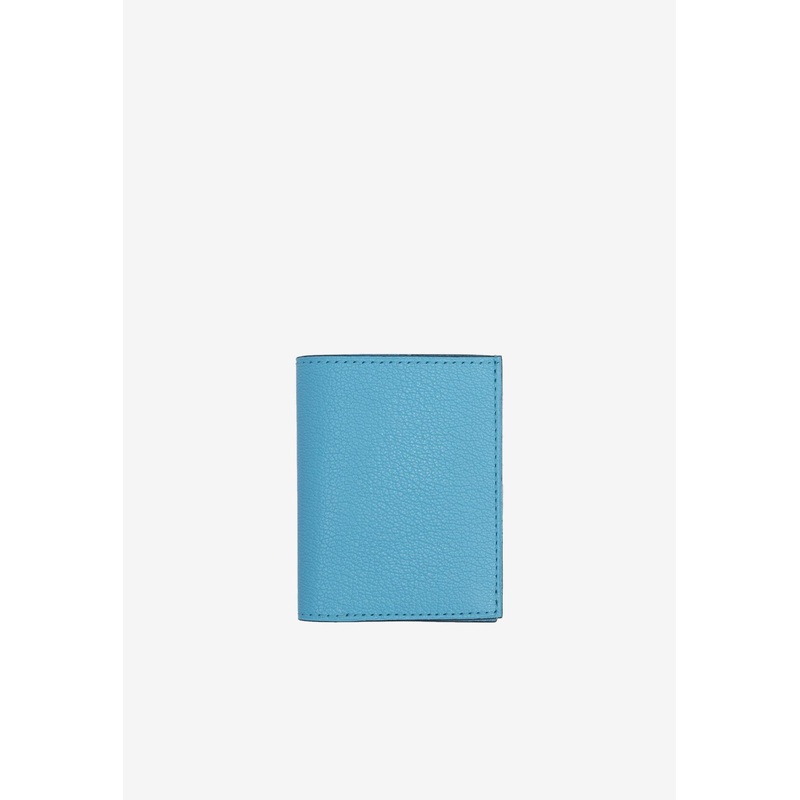 Pipo 2C Grained Leather Cardholder Light Blue Onesize